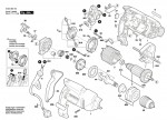 Bosch 0 603 386 742 PSB 700 RES Percussion Drill 230 V / GB Spare Parts PSB700RES